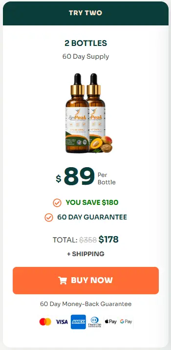 Buy LipoPeak 1 Bottle